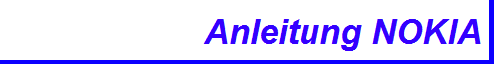 Anleitung NOKIA